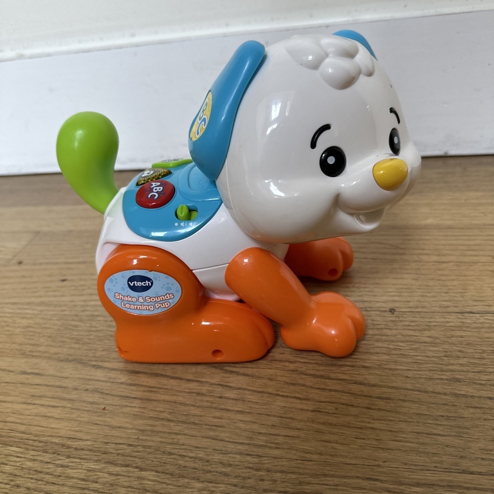 VTech Shake and Sounds Learning Pup Dog w/ Bone Baby Toddler Toy - Fully Tested